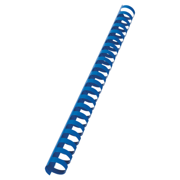 GBC CombBind Binding Combs, 22mm, 195 Sheet Capacity, A4, 21 Ring, Blue (Pack of 100)