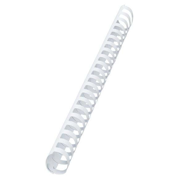 GBC CombBind Binding Combs, 45mm, 390 Sheet Capacity, A4, 21 Ring, White (Pack of 50)