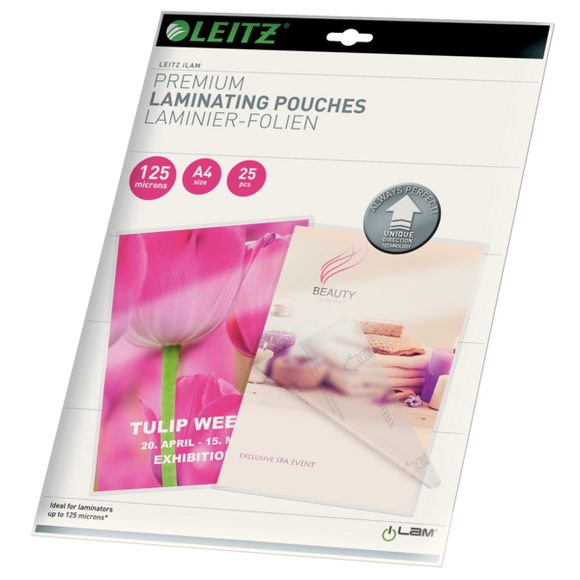 Leitz iLAM UDT Hot Laminating Pouches A4 125 micron With UDT (Pack 25)