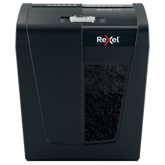 Rexel Secure X10 Cross Cut Paper Shredder Black
