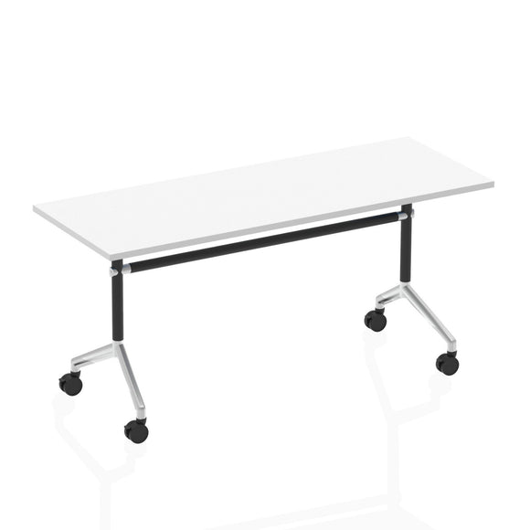Impulse 1600mm Flip Top Rectangular Table White Top