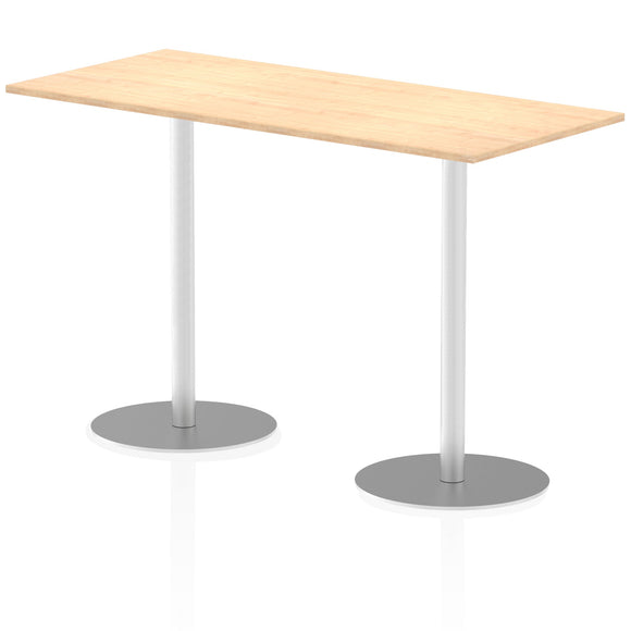 Italia 1800 x 800mm Poseur Rectangular Table Maple Top 1145mm High Leg