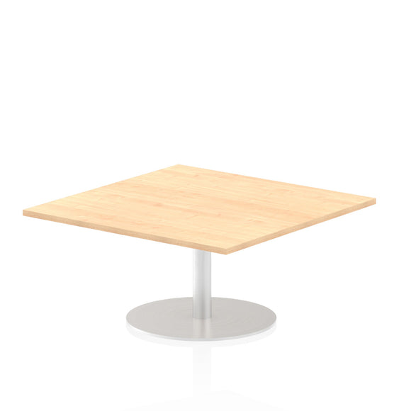 Italia 1000mm Poseur Square Table Maple Top 475mm High Leg