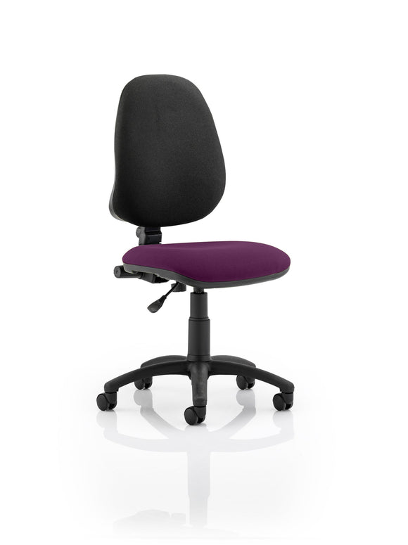 Eclipse Plus I Lever Task Operator Chair Bespoke Colour Seat Tansy Purple
