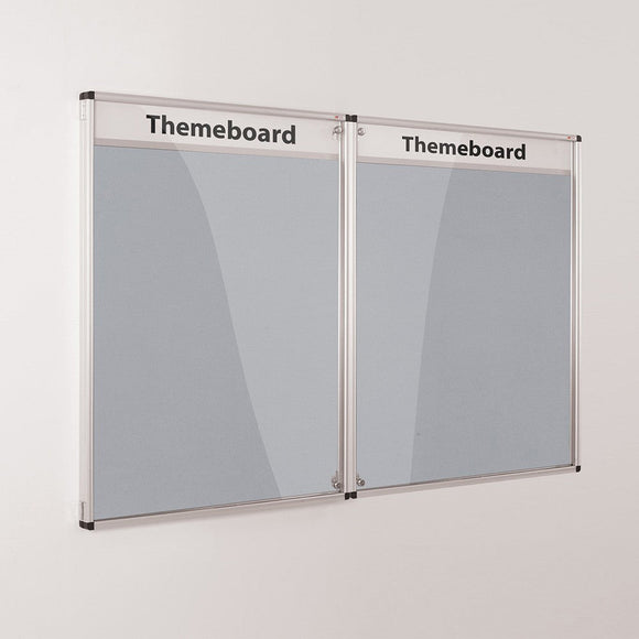 Themeboard Tamperproof Noticeboard 1200 x 1800mm Various Colours