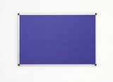 Adboards Classic Felt Notice Boards With Aluminium Frames 1200x900mm Blue