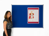 Adboards Classic Felt Notice Boards With Aluminium Frames 1200x1200mm Grey