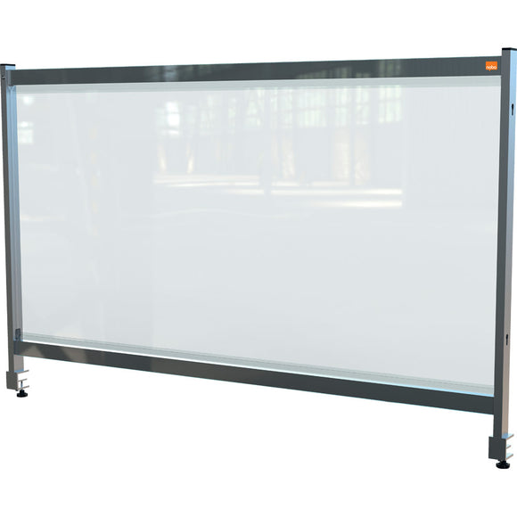 Nobo Premium Plus Clear PVC Modular Desk Divider Screen System 400x820mm