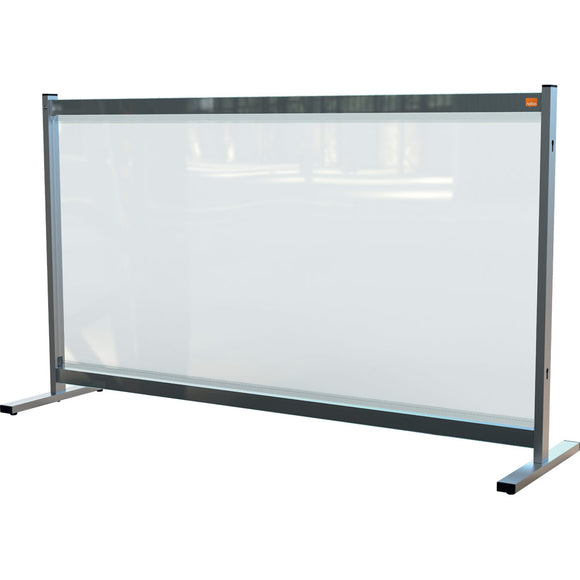 Nobo Premium Plus Clear PVC Free Standing Protective Screen Divider 1480x2060mm