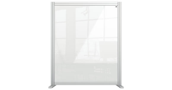 Nobo Premium Plus Clear Acrylic Protective Desk Divider Screen Modular System Extension 1200x1000mm