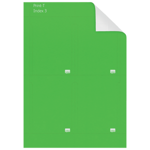 Nobo Printable T-Cards Size 3 Green (Pack 20)