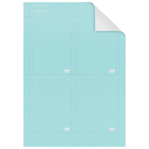 Nobo Printable T-Cards Size 3 Blue (Pack 20)