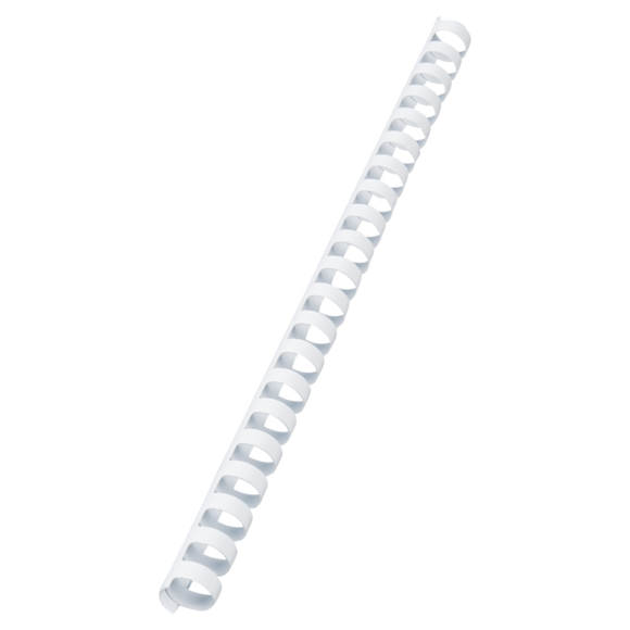 GBC CombBind Binding Combs, 16mm, 145 Sheet Capacity, A4, 21 Ring, White (Pack of 100)