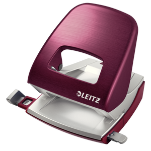 Leitz NeXXt Style Metal Office Hole Punch - Garnet Red