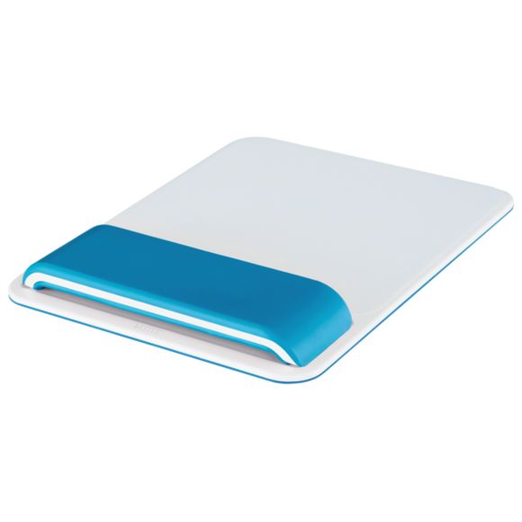 Leitz Ergo WOW Mouse Pad with Adjustable Wrist Rest Blue