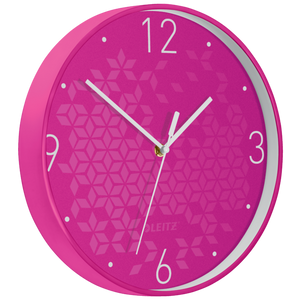 Leitz WOW Silent Wall Clock Pink