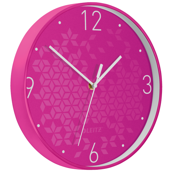 Leitz WOW Silent Wall Clock Pink