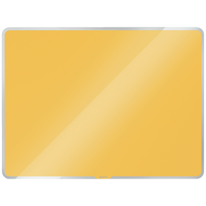 Leitz Cosy Magnetic Glass Whiteboard 600x400mm Warm Yellow
