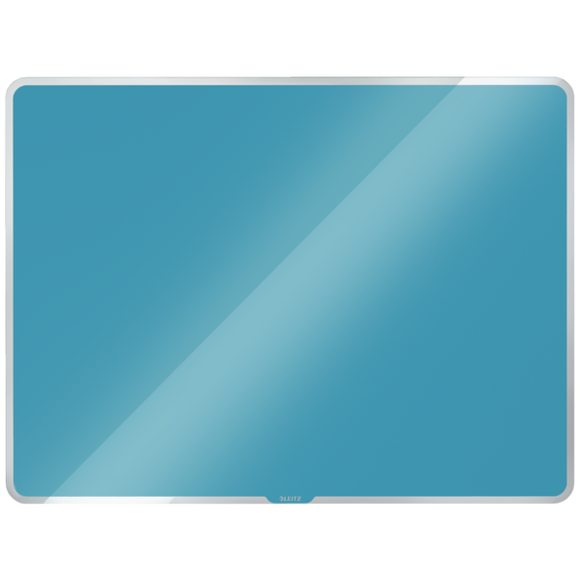 Leitz Cosy Magnetic Glass Whiteboard 600x400mm Calm Blue