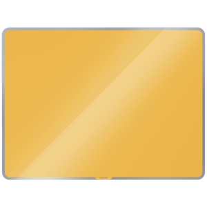 Leitz Cosy Magnetic Glass Whiteboard 800x600mm Warm Yellow