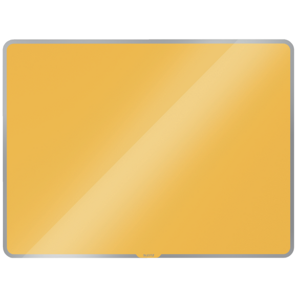 Leitz Cosy Magnetic Glass Whiteboard 800x600mm Warm Yellow