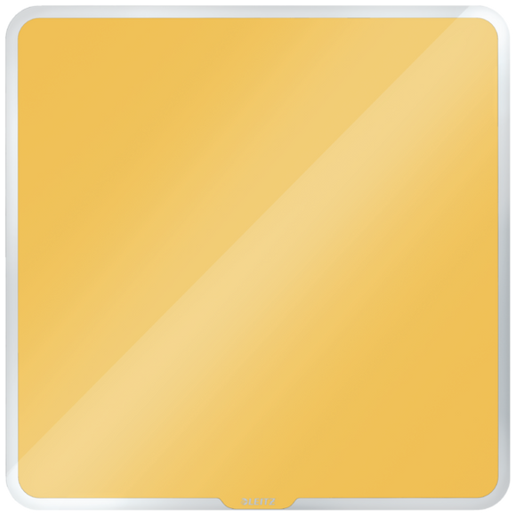 Leitz Cosy Magnetic Glass Whiteboard 450x450mm Warm Yellow