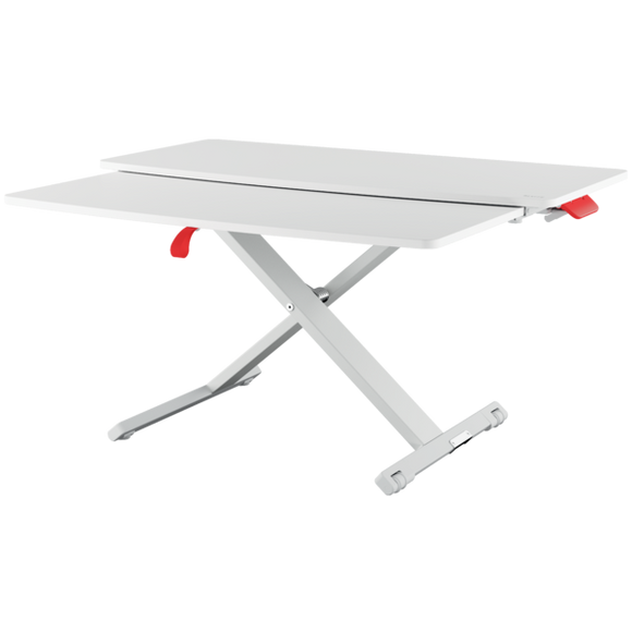 Leitz Ergo Cosy Standing Desk Converter with sliding tray Grey