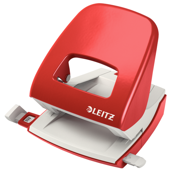 Leitz NeXXt Metal Office Hole Punch 30 sheets. Red