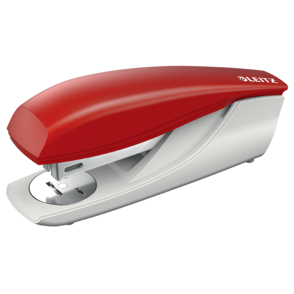 Leitz NeXXt Office Stapler 30 sheets. Includes staples, in cardboard box. Red