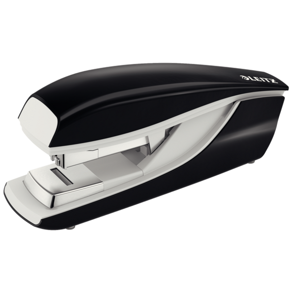 Leitz NeXXt Strong Metal Flat Clinch Stapler 40 sheets. Includes staples, in cardboard box. Black