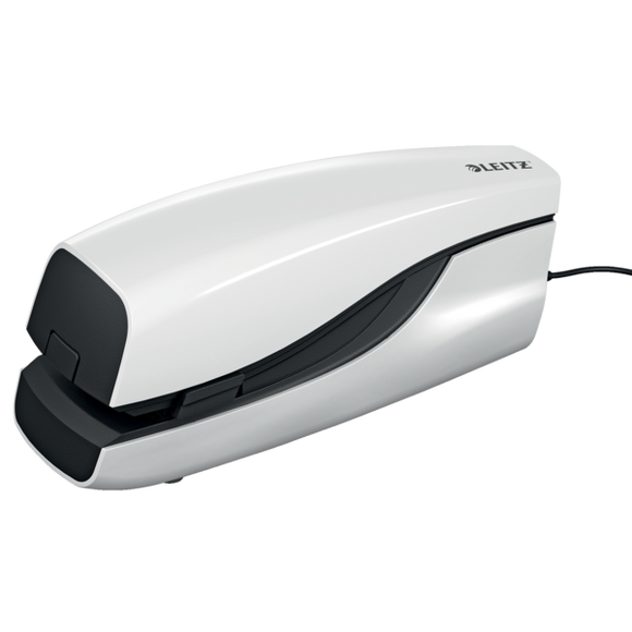 Leitz NeXXt Electric Flat Clinch Stapler 20 sheets. Includes staples.  Pearl White