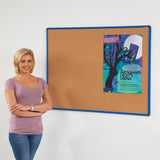 Shield Design Cork Noticeboard 600 x 900mm Various Frames