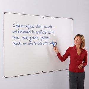 WriteOn Coloured Edge Whiteboard 1200 x 1500mm Various Colours