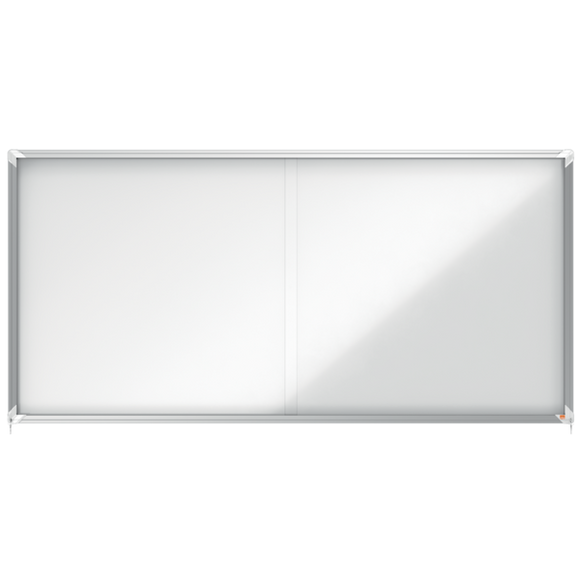 Nobo Premium Plus Magnetic Lockable Notice Board 27xA4 White