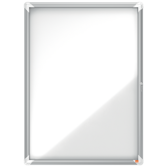 Nobo Premium Plus Magnetic Lockable Notice Board 9xA4 White