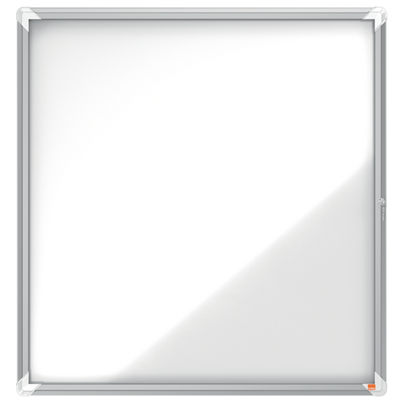 Nobo Premium Plus Outdoor Magnetic Lockable Notice Board 12xA4 White