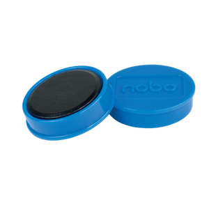 Nobo Whiteboard Magnets 30mm Blue (Pack of 4)
