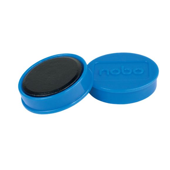 Nobo Whiteboard Magnets 30mm Blue (Pack of 4)