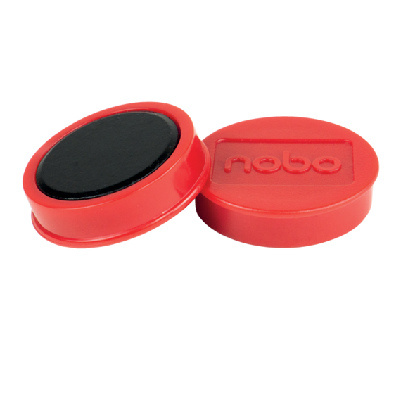 Nobo Whiteboard Magnets 38mm Red (Pack of 4)