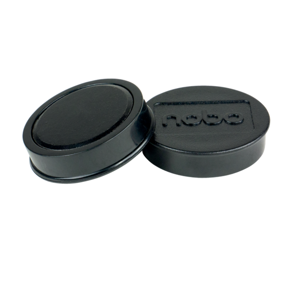Nobo Whiteboard Magnets 38mm Black (Pack of 4)