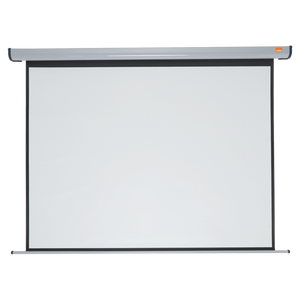 Nobo Projection Screen Electric Wall-Mount Rolling IR Remote 2400mm Di ...