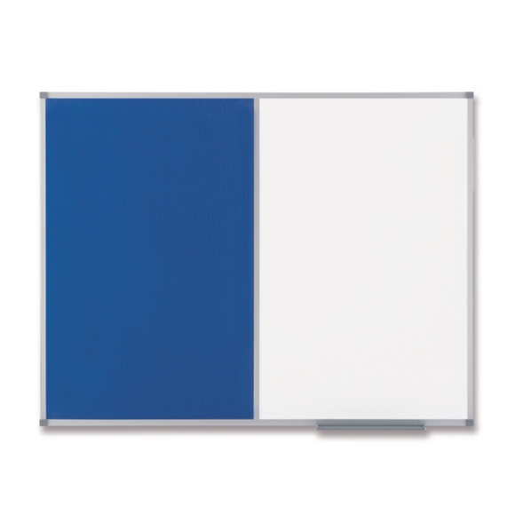 Nobo Magnetic Combi Notice Board Blue 900x600mm