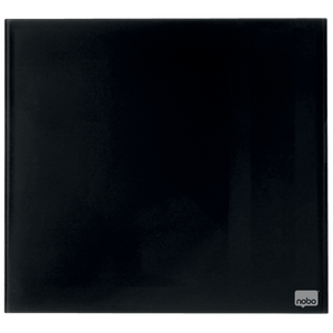 Nobo Glass Small Whiteboard, Black, Magnetic Tile, 450 X 450mm