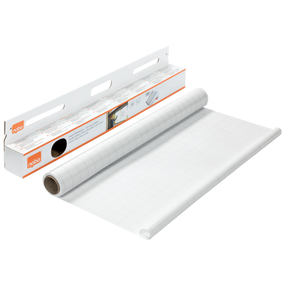 Nobo Instant Whiteboard Dry Erase Sheets 600x800mm Squared Whiteboard