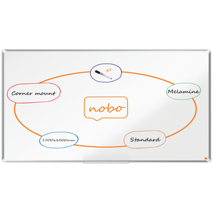 Nobo Premium Plus Melamine Whiteboard 1500x1000mm