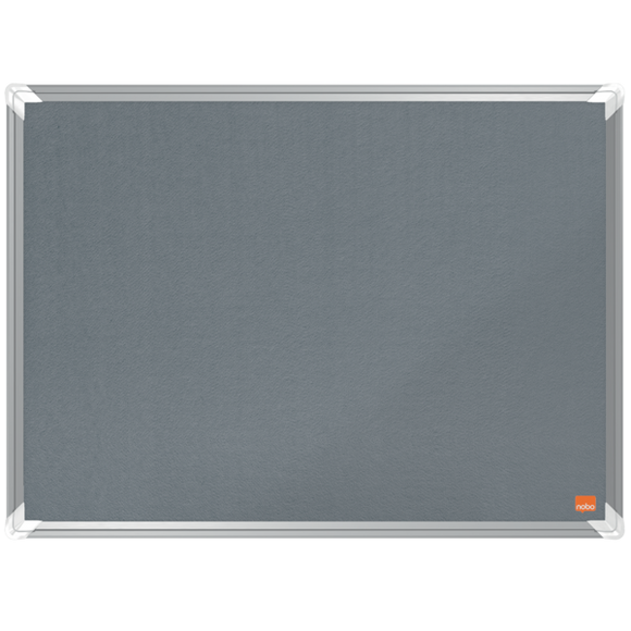 Nobo Premium Plus Felt Notice Board 600x450mm Grey