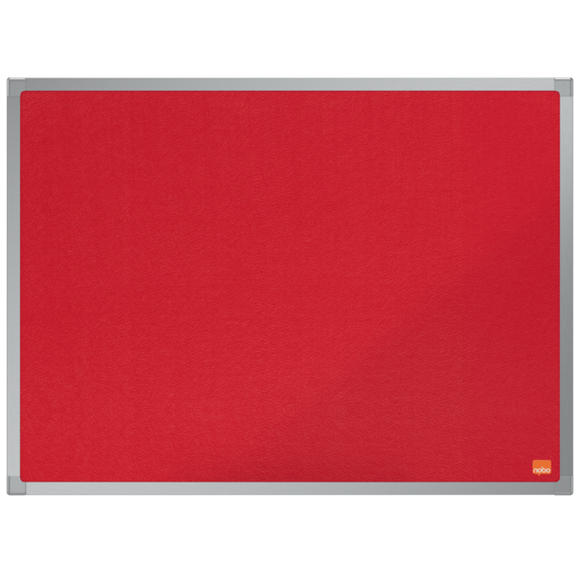 Nobo Essence Felt Notice Board 600x450mm Red