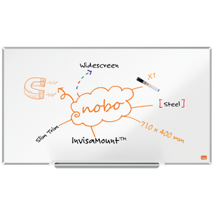 Nobo Impression Pro Widescreen Nano Clean™ Magnetic Whiteboard 710x400mm