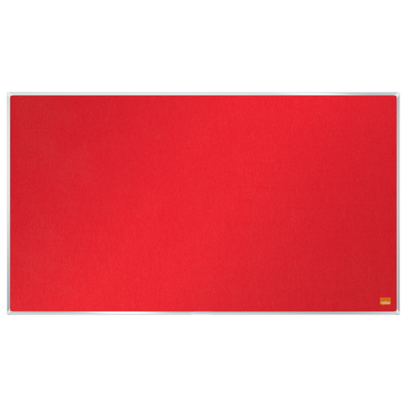 Nobo Impression Pro Widescreen Felt Notice Board 710x400mm Red