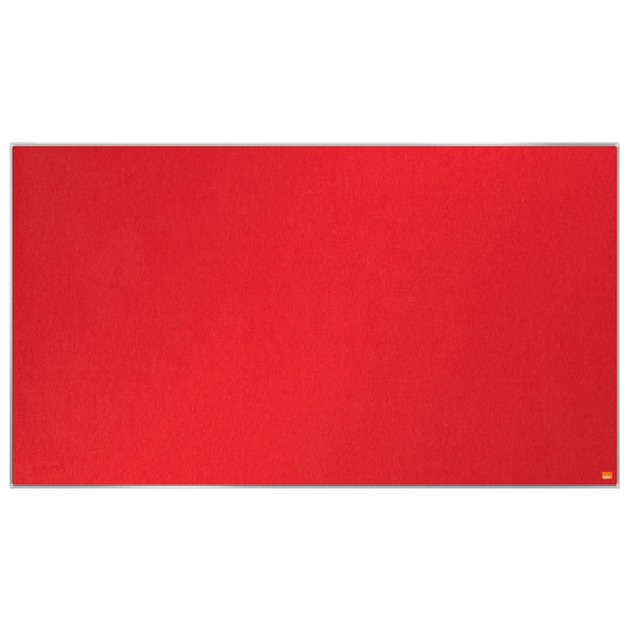 Nobo Impression Pro Widescreen Felt Notice Board 1220x690mm Red